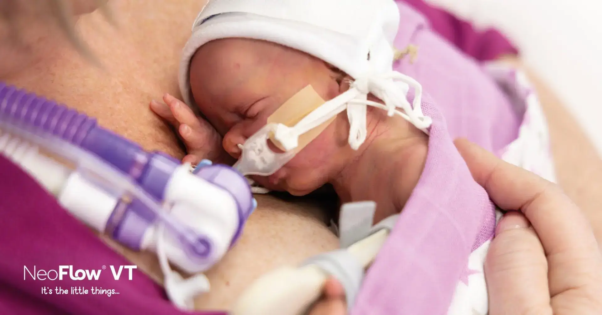 An image of a baby receiving kangaroo care