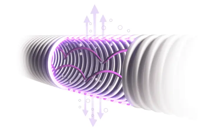 Diagram showing how Armstrong Medical AquaVENT works